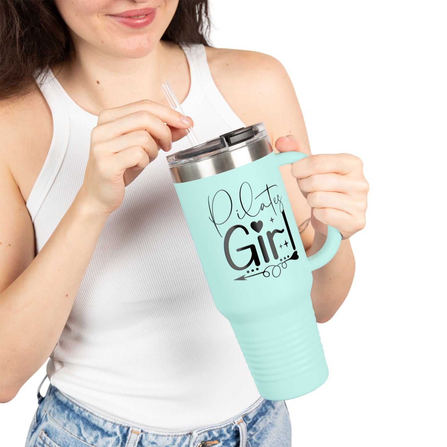 Pilates Girl 40oz Insulated Travel Mug