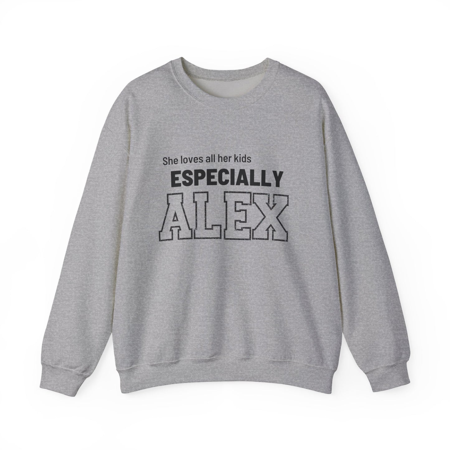 Funny Mom Sweatshirt Personalized | Mom of Three Favorite Child | Custom Names Mother's Day Gift | Shhh Alex is the Favorite Sweater - FARS