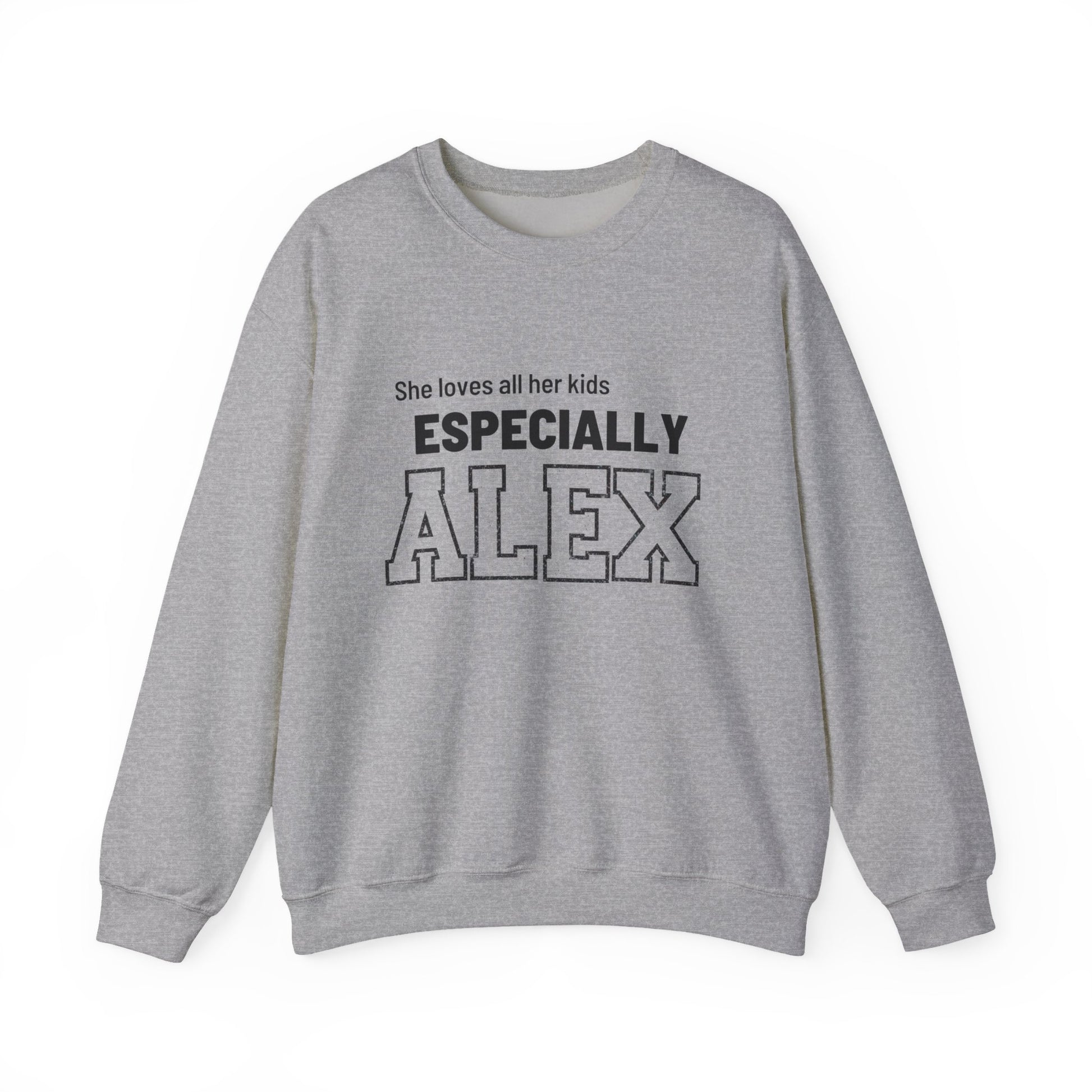Funny Mom Sweatshirt Personalized | Mom of Three Favorite Child | Custom Names Mother's Day Gift | Shhh Alex is the Favorite Sweater - FARS
