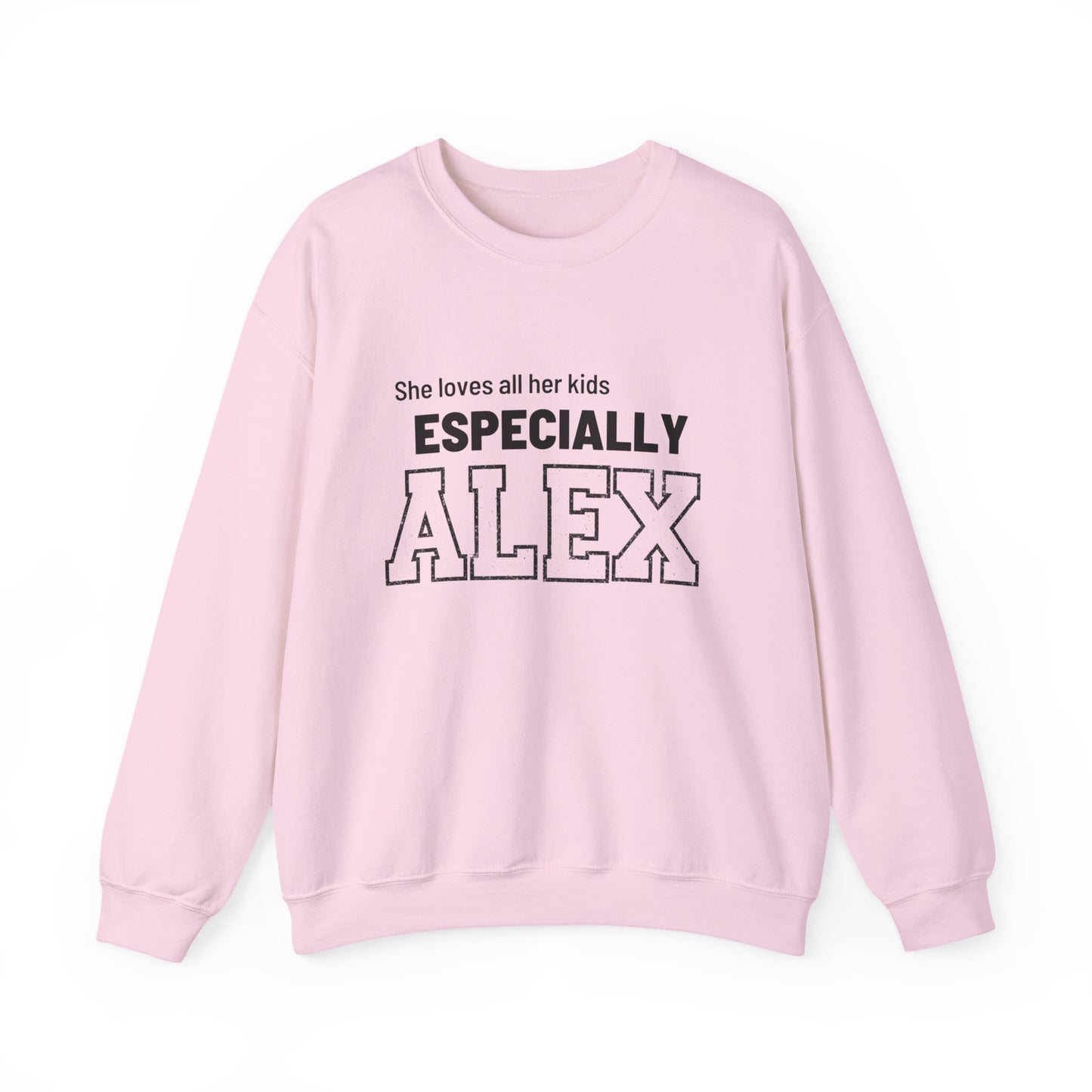 Funny Mom Sweatshirt Personalized | Mom of Three Favorite Child | Custom Names Mother's Day Gift | Shhh Alex is the Favorite Sweater - FARS