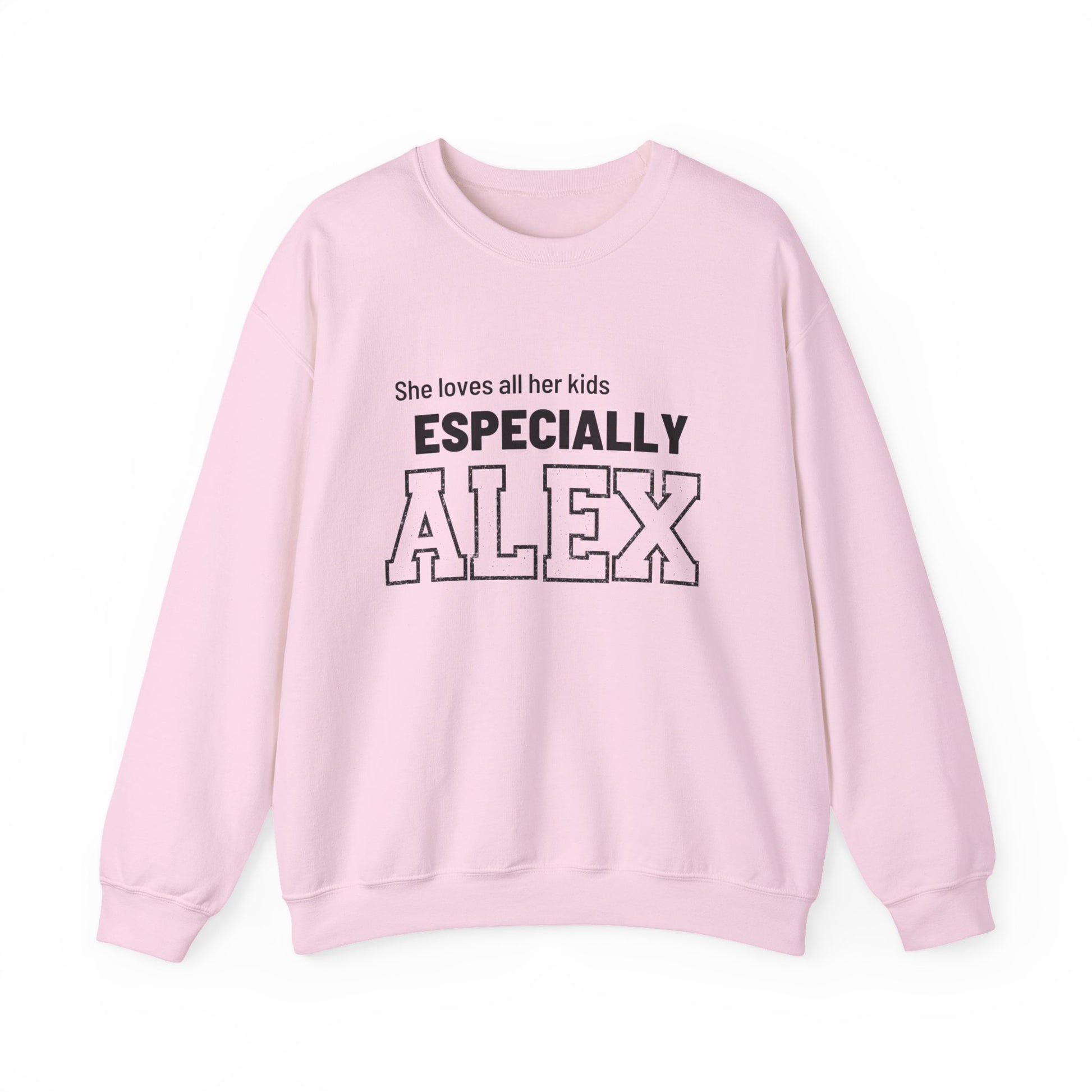 Funny Mom Sweatshirt Personalized | Mom of Three Favorite Child | Custom Names Mother's Day Gift | Shhh Alex is the Favorite Sweater - FARS