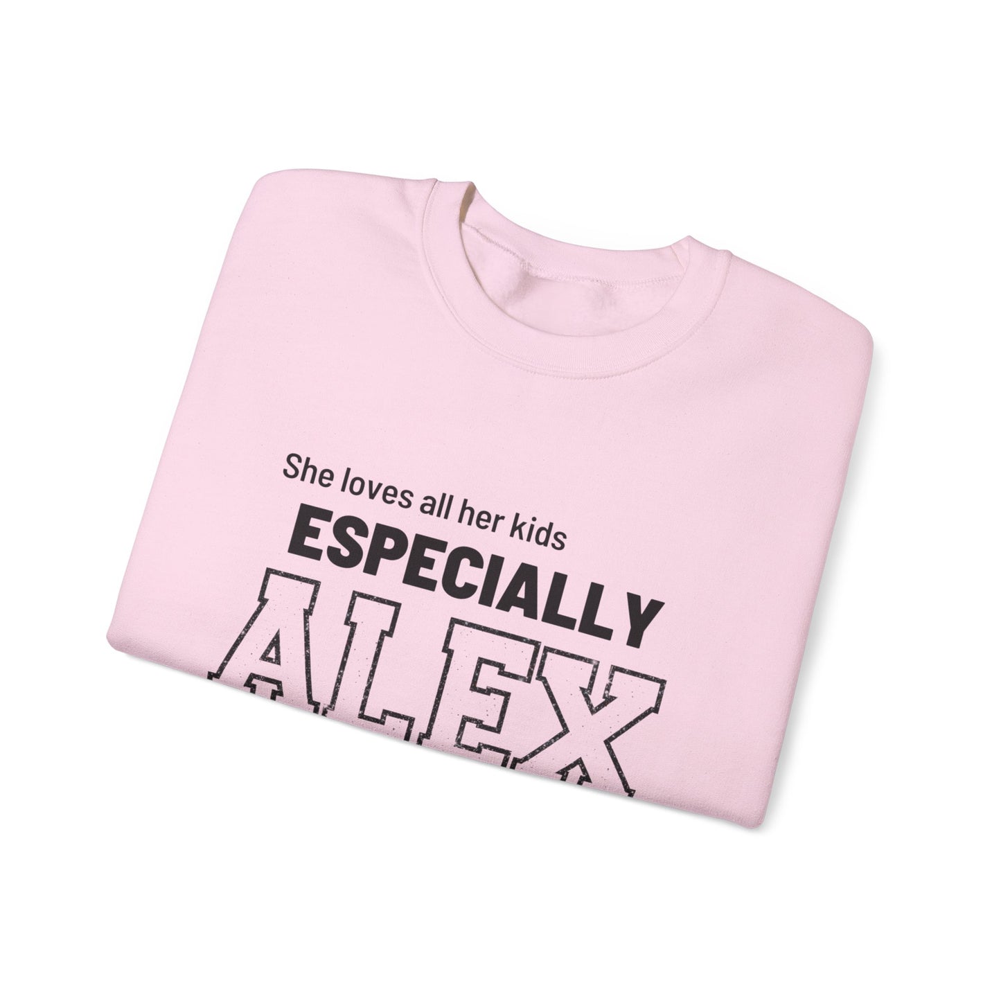 Funny Mom Sweatshirt Personalized | Mom of Three Favorite Child | Custom Names Mother's Day Gift | Shhh Alex is the Favorite Sweater - FARS