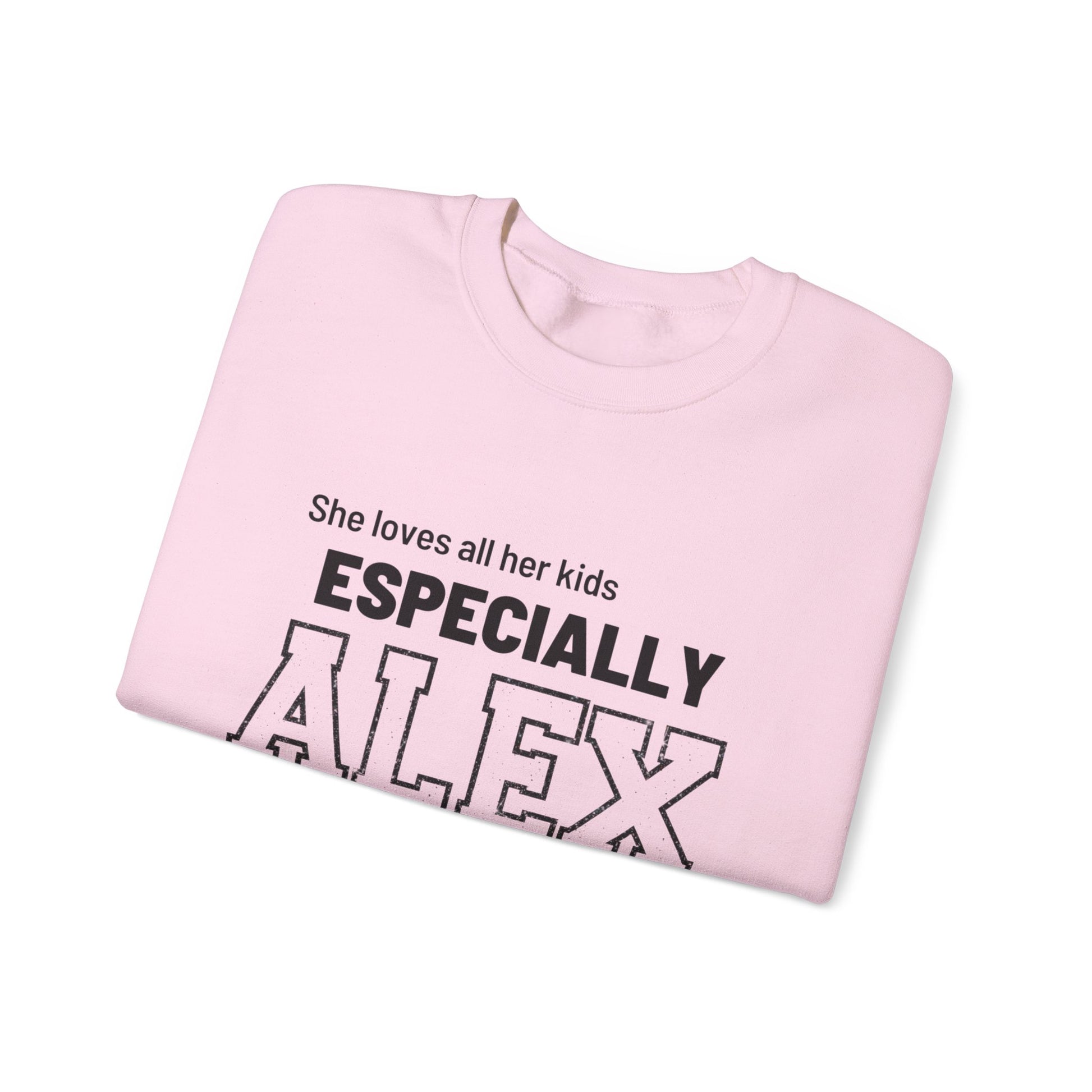 Funny Mom Sweatshirt Personalized | Mom of Three Favorite Child | Custom Names Mother's Day Gift | Shhh Alex is the Favorite Sweater - FARS