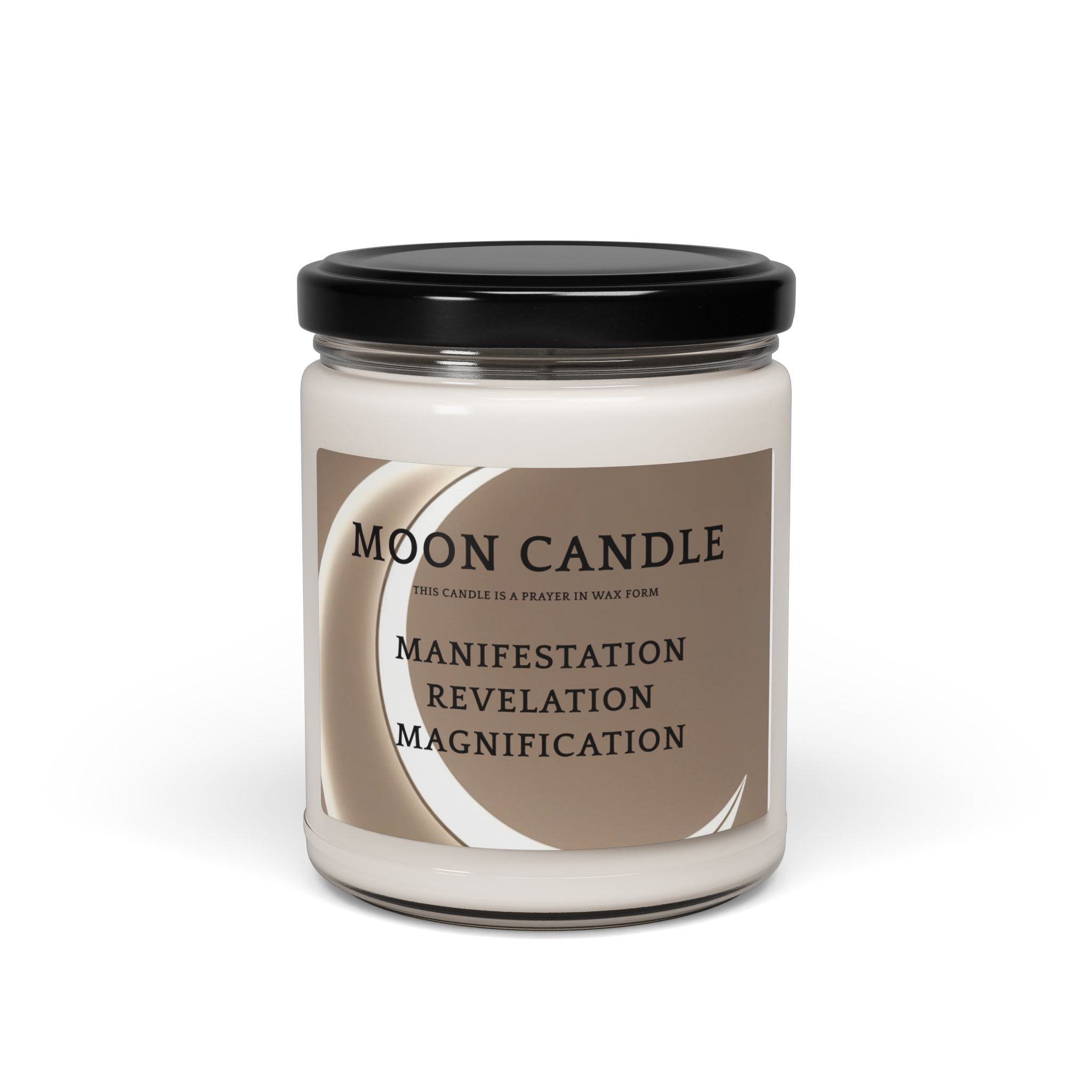 Moon Candle Soy Jar — Manifestation, Revelation & Magnification Scented Candle (9oz)