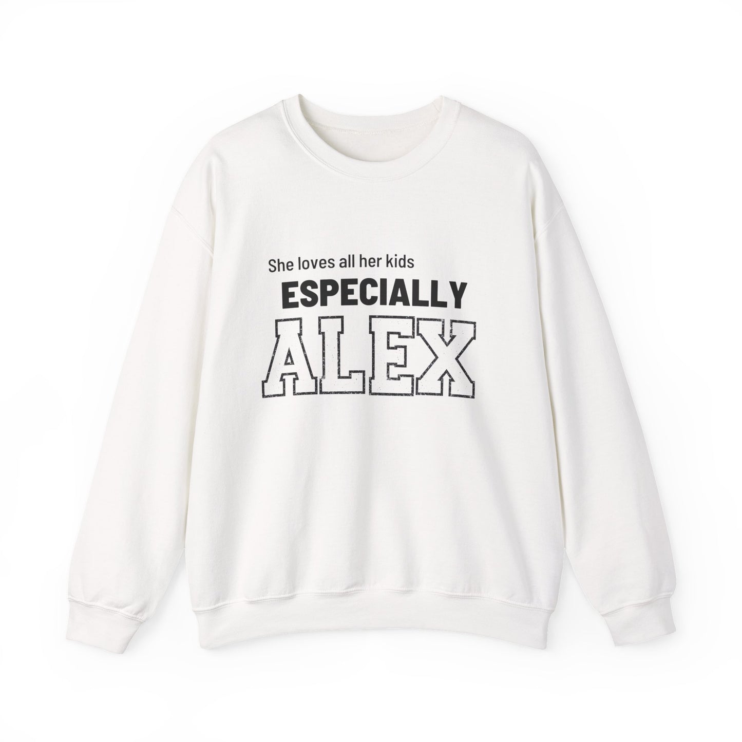 Funny Mom Sweatshirt Personalized | Mom of Three Favorite Child | Custom Names Mother's Day Gift | Shhh Alex is the Favorite Sweater - FARS