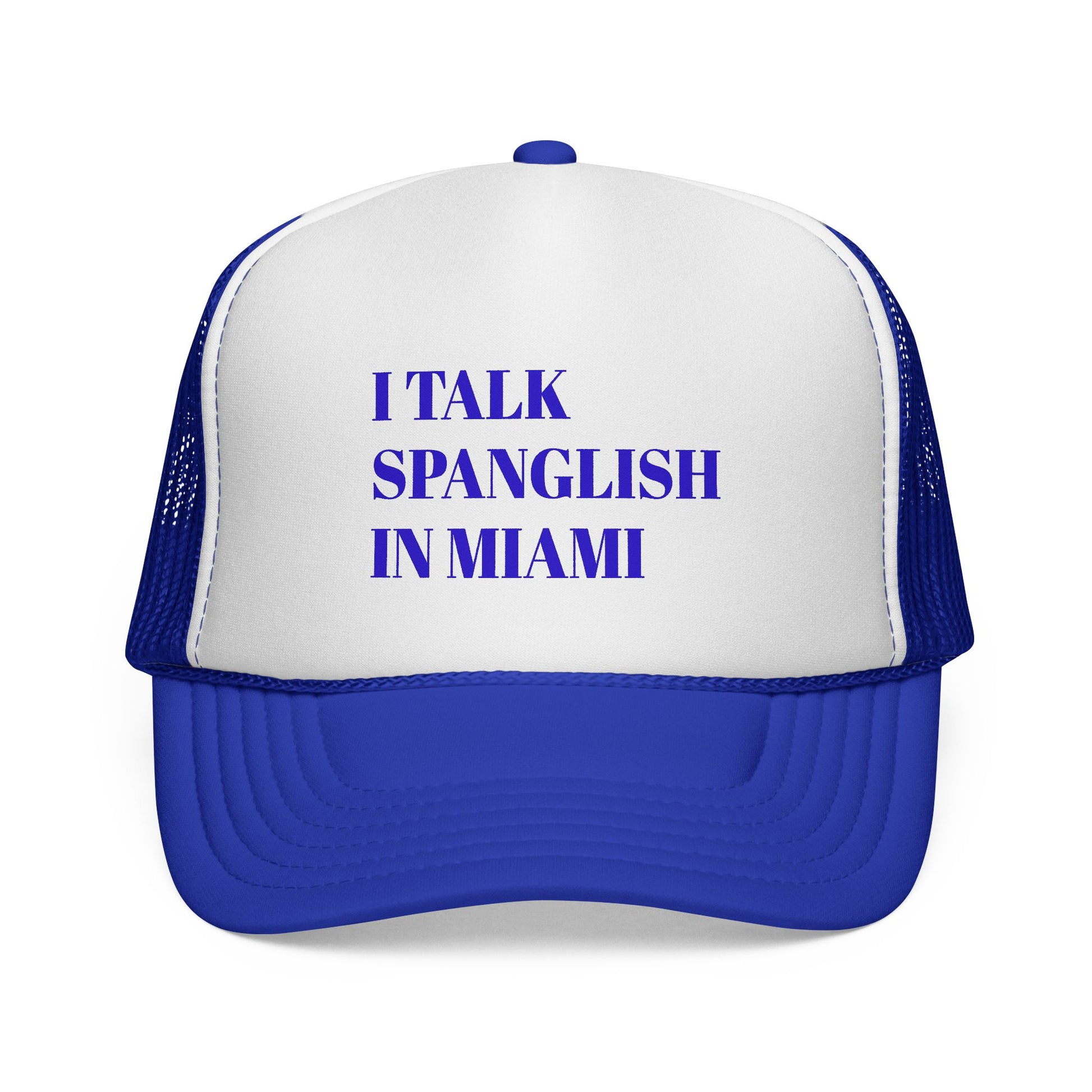 I Talk Spanglish In Miami Trucker Cap | Bilingual Spanish English Mesh Hat - FARS