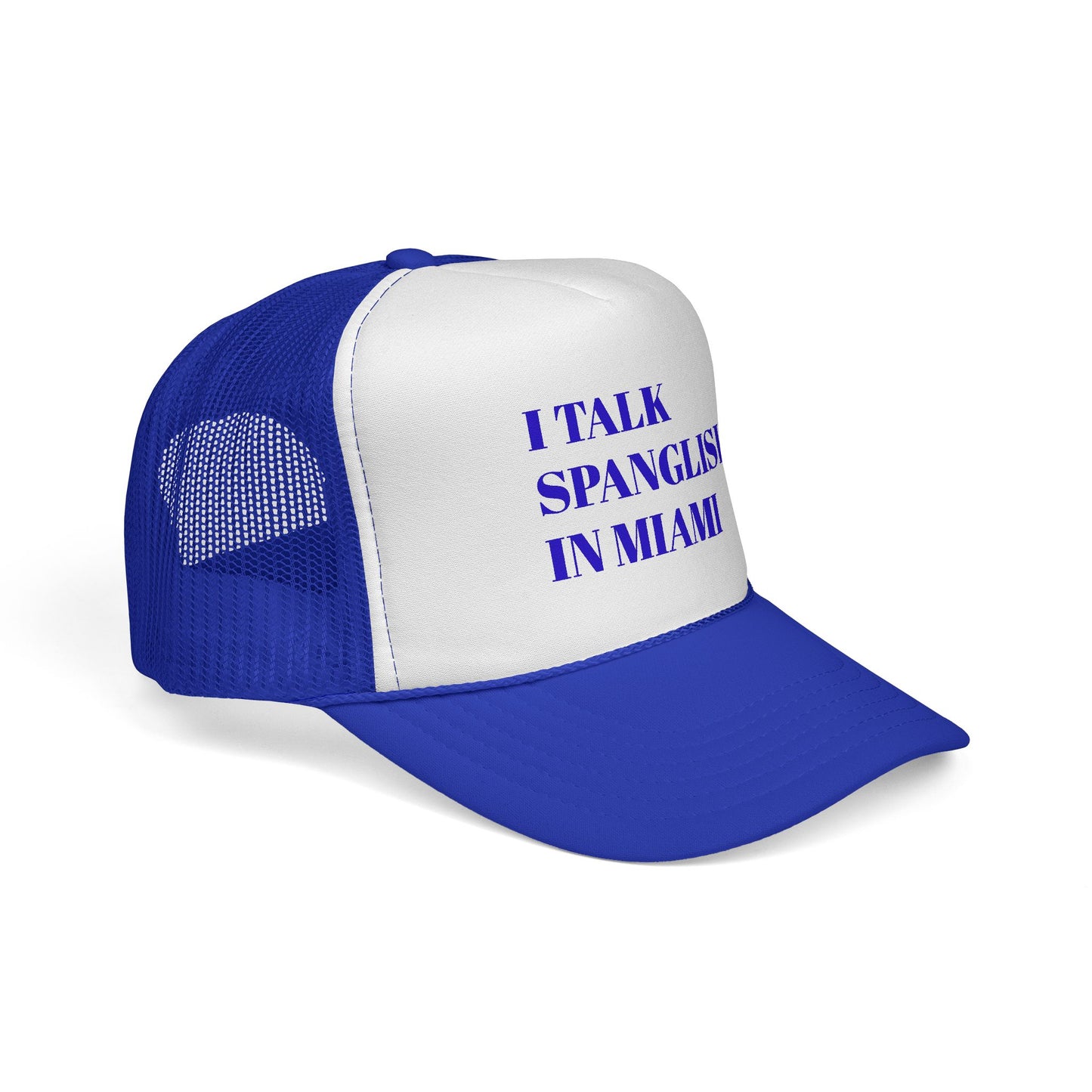 I Talk Spanglish In Miami Trucker Cap | Bilingual Spanish English Mesh Hat - FARS
