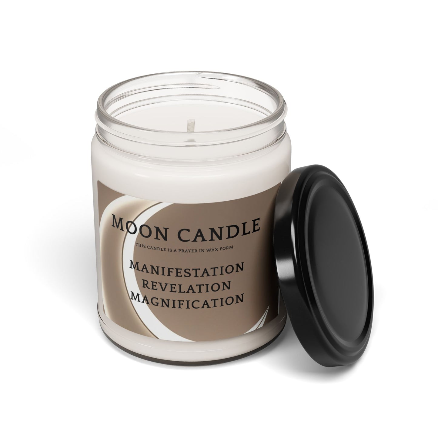 Moon Candle Soy Jar — Manifestation, Revelation & Magnification Scented Candle (9oz)