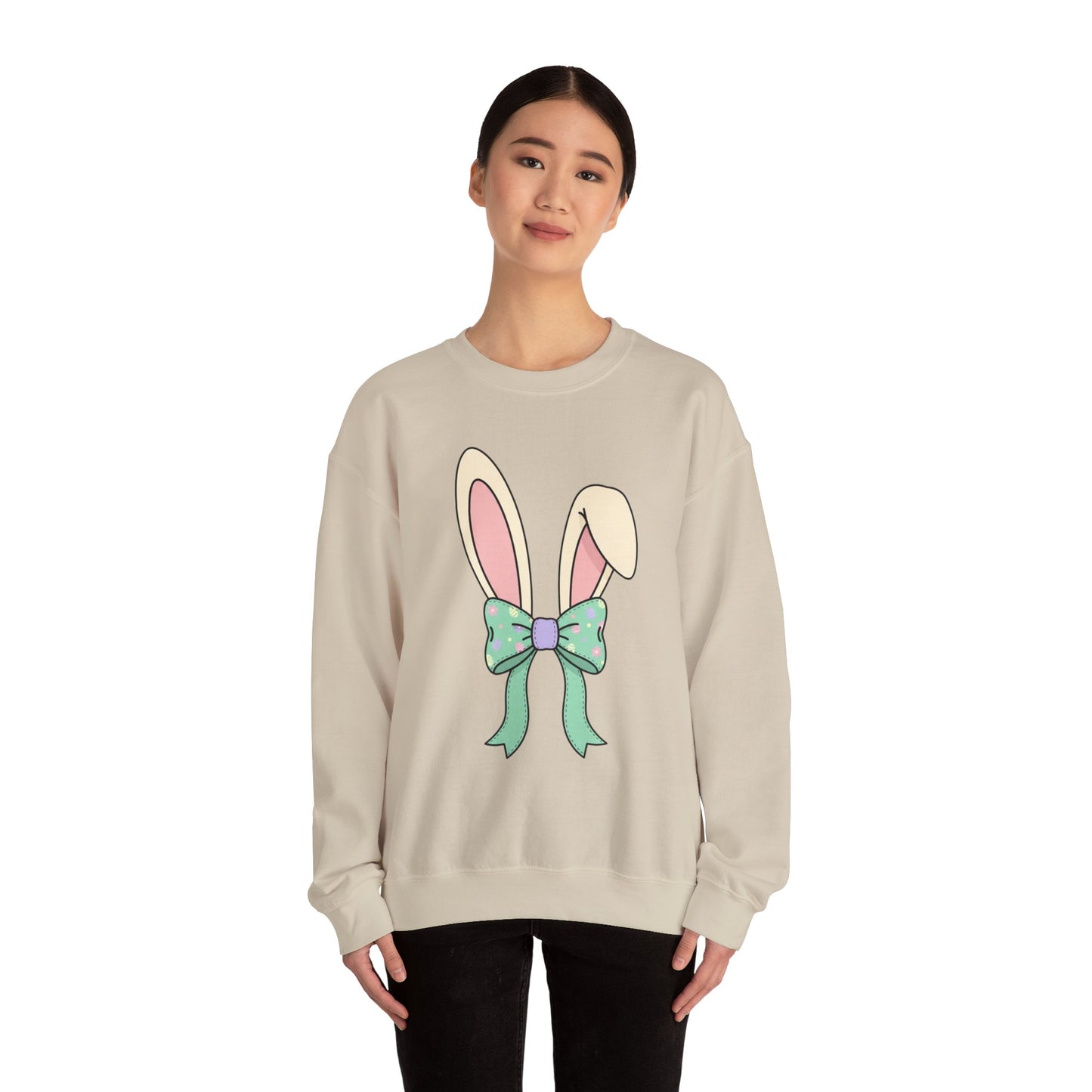 Easter Bunny Ears Crewneck Sweatshirt — Happy Easter