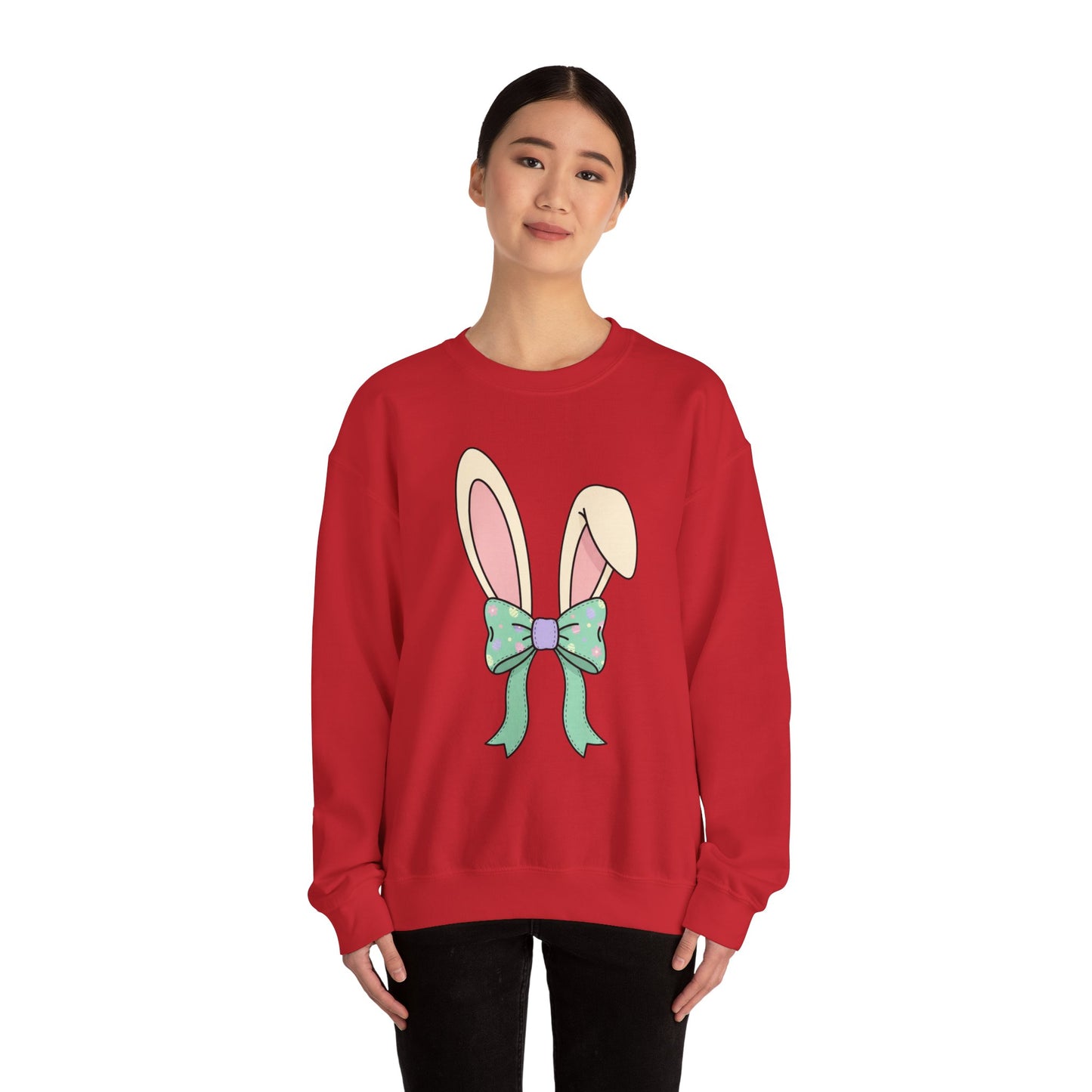 Easter Bunny Ears Crewneck Sweatshirt — Happy Easter