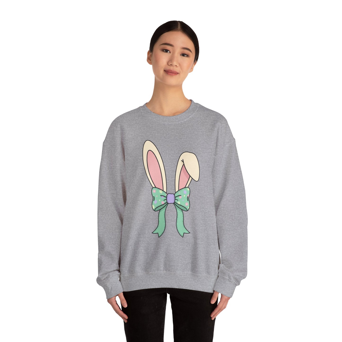Easter Bunny Ears Crewneck Sweatshirt — Happy Easter